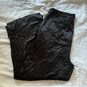 NWT Madewell The Harlow wide leg pant in black